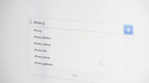 Web searching for EFFICIENCY 스톡 동영상 59977055