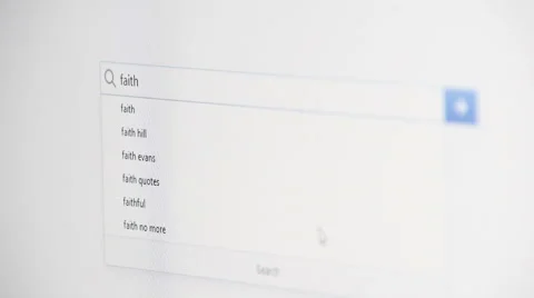 Web searching for FAITH Stock Footage 60116095