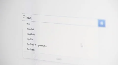 Web searching for FRAUD Video stock 59977198
