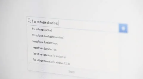 Web searching for FREE SOFTWARE DOWNLOAD Stock Footage 59977245