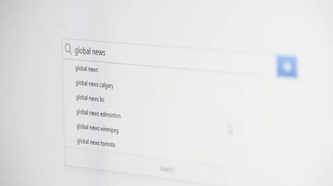 Web searching for GLOBAL NEWS 스톡 동영상 59977257