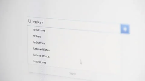 Web searching for HARDWARE Stock Footage 60116106