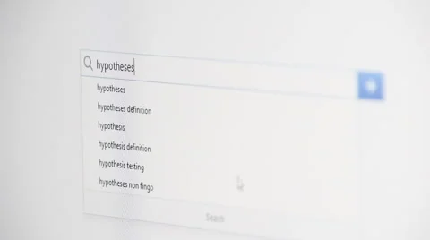 Web searching for HYPOTHESES Stock Footage 60382021