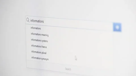 Web searching for INFORMATIONS Stock Footage 60382043