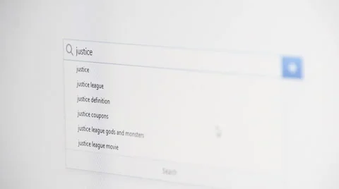 Web searching for JUSTICE Stock-Footage 60382082