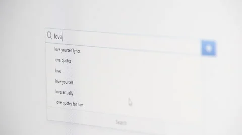 Web searching for LOVE Video stock 60382129