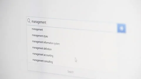 Web searching for MANAGEMENT Video stock 60382148