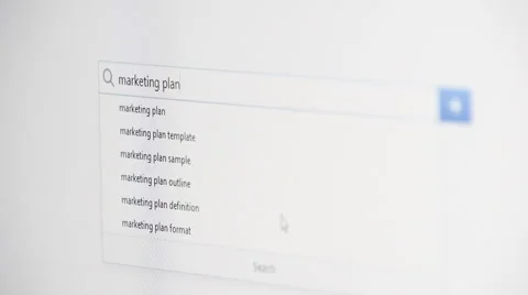 Web searching for MARKETING PLAN 스톡 동영상 60382157