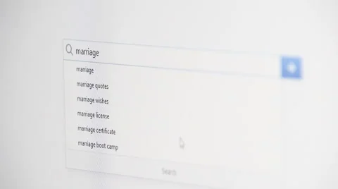 Web searching for MARRIAGE Video stock 60382150