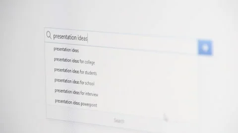 Web searching for PRESENTATION IDEAS Stock Footage 59977396