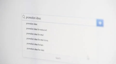 Web searching for PROMOTION IDEAS Stock Footage 59977404