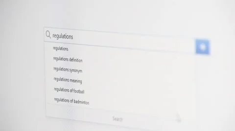 Web searching for REGULATIONS 스톡 동영상 59977414