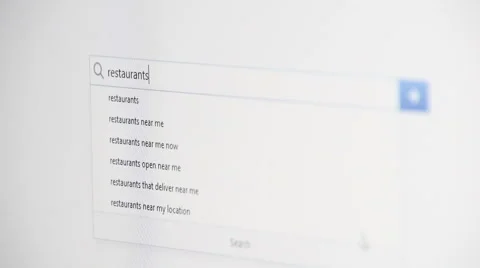 Web searching for RESTAURANTS Stock Footage 59977462