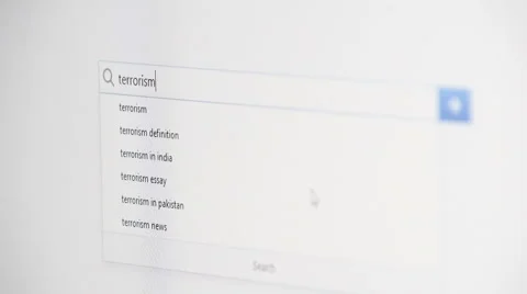 Web searching for TERRORISM 스톡 동영상 60116144