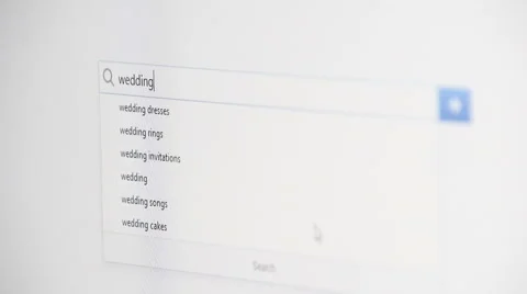 Web searching for WEDDING Video stock 60116154