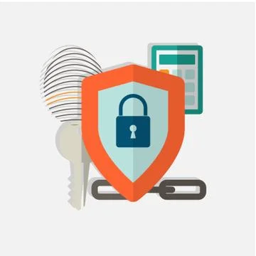 Web security concept icon Illustrazione stock