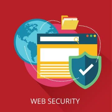 Web Security concept Stock Illustration