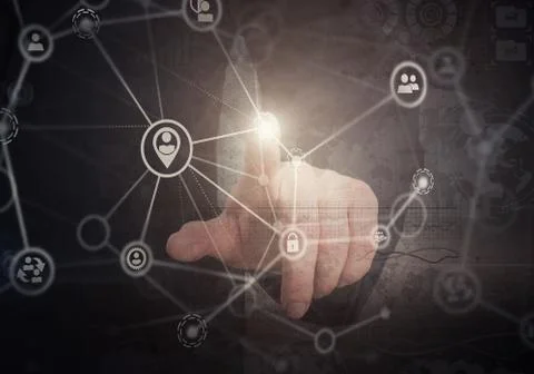 Web security concept. Mixed media Фото