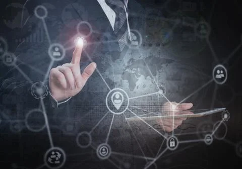 Web security concept Stock Photos