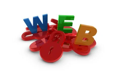 Web security Stock Illustration