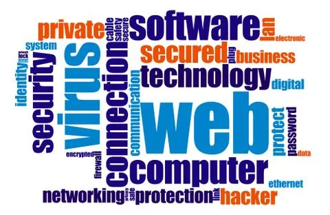 Web security Illustrazione stock