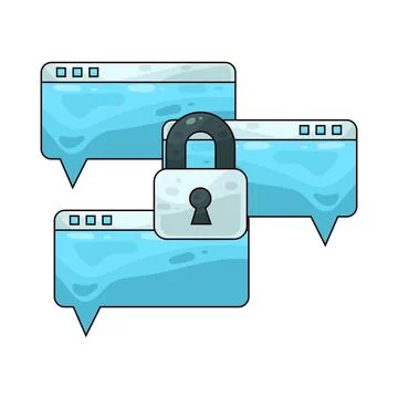Web security illustration Stock-Illustration