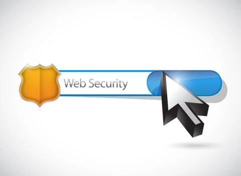 Web security search bar illustration design Stock-Illustration