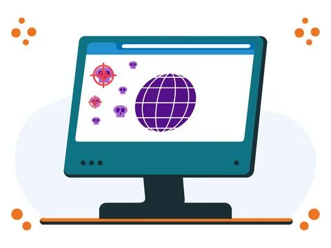 Web Sentry Concept Illustration Stock Illustration