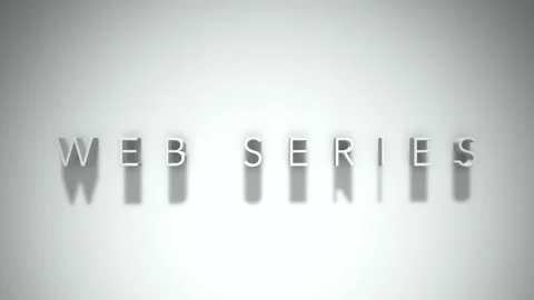 Web series 3D title animation with shadows on a white background Stock Footage 297274931