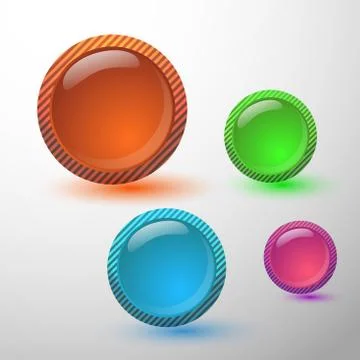 Web server button or icon on gradeint background Stock-Illustration