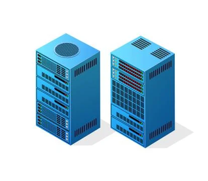 Web server computer Stock-Illustration