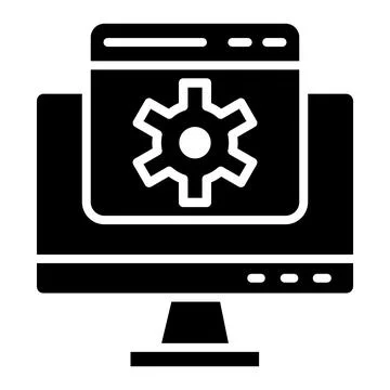 Web setting Vector Icon Design Illustration Stock Illustration