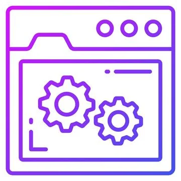 Web setting vector icon. Illustration for graphic and web design. Stock Illustration