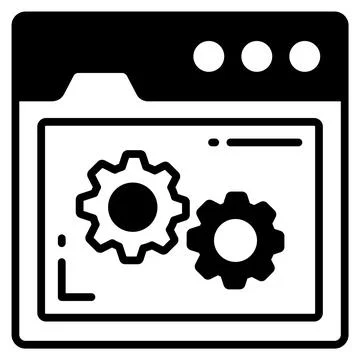 Web setting vector icon. Illustration for graphic and web design. Stockillustratie