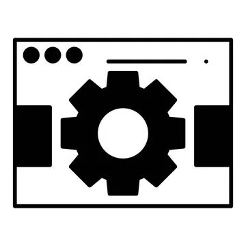 Web Settings Dualtone Icon Stock Illustration