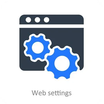 Web Settings Stock Illustration