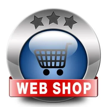 Web shop Illustrazione stock