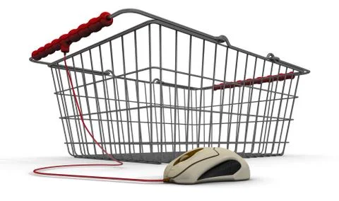 Web shopping concept Stockillustratie
