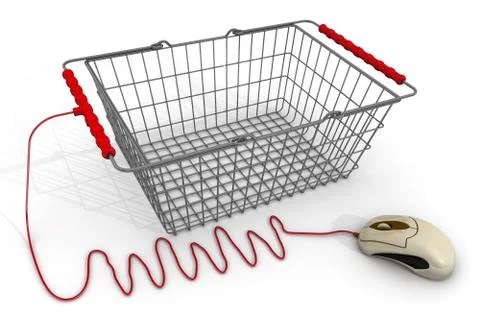 Web shopping concept Stockillustratie