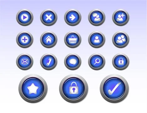 Web shopping icons Stock Illustration