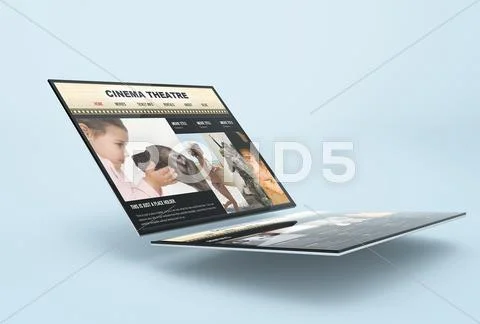 Web Showcase Mockup Modello PSD