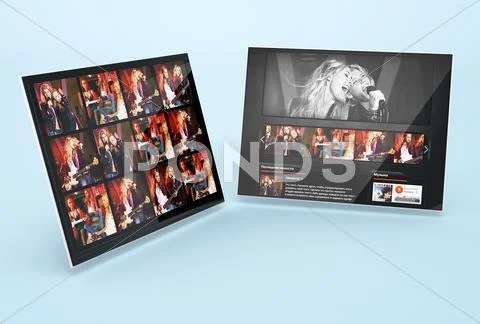 Web Showcase Mockup PSD 템플릿