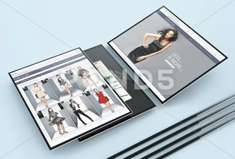Web Showcase Mockup Modello PSD