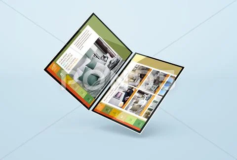 Web Showcase Mockup PSD 템플릿