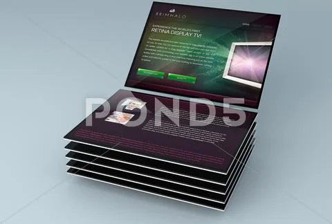 Web Showcase Mockup PSD-sjabloon