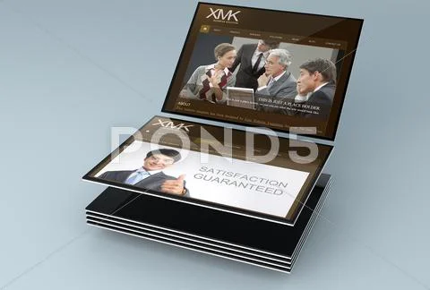 Web Showcase Mockup Modello PSD