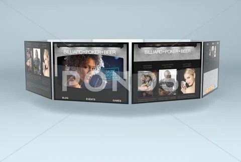 Web Showcase Mockup Modello PSD