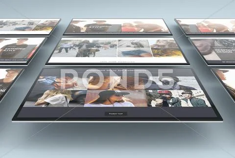 Web Showcase Mockup PSD Template