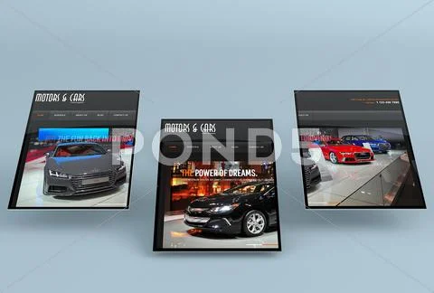 Web Showcase Mockup PSD Template