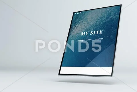 Web Showcase Mockup PSD-sjabloon